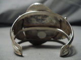 Extremely Rare Blue Jay Turquoise Vintage Native American Navajo Sterling Silver Bracelet Old-Nativo Arts