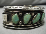 Museum Vintage Native American Navajo Royston Turquoise Sterling Silver Bracelet Old Cuff-Nativo Arts