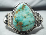 Breathtaking Vintage Native American Navajo Royston Turquoise Sterling Silver Bracelet-Nativo Arts