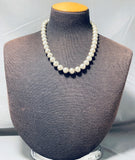 Exquisite Vintage Native American Navajo Sterling Silver Large Beads Necklace-Nativo Arts