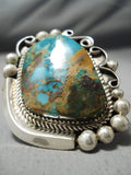 Magnificent Vintage Native American Navajo Royston Turquoise Sterling Silver Ring-Nativo Arts