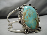 Tremendous Native American Navajo Kirby Nez Royston Turquoise Sterling Silver Bracelet-Nativo Arts