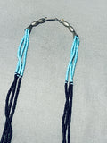 Native American One Of The Most Unique Brownbear Turquoise Sterling Silver Necklace-Nativo Arts