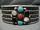 Incredible Vintage Native American Navajo Turquoise Sterling Silver Bracelet-Nativo Arts