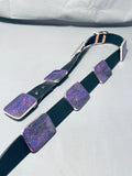 Native American Huge 605 Grams Santo Domingo Sugulite Sterling Silver Concho Belt-Nativo Arts