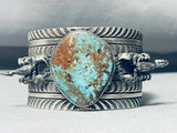 Scorpion Protection 115 Grams Hevay Native American Navajo Turquoise Sterling Silver Bracelet-Nativo Arts