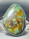 Captivating Vintage Native American Zuni Boulder Royston Turquoise Sterling Silver Bracelet-Nativo Arts