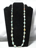 Native American Beautiful Santo Domingo Royston Turquoise Heishi Necklace-Nativo Arts