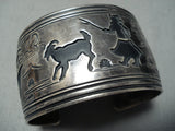 Artist's Life Vintage Native American Navajo Sterling Silver Authentic Bracelet-Nativo Arts