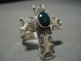 Impressive Vintage Navajo Sterling Silver Native American Ring Old-Nativo Arts