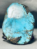 The Best Vintage Native American Navajo Blue Warrior Mine Turquoise Sterling Silver Bracelet-Nativo Arts