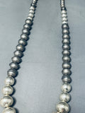 Unique Sections Of Tarnish Vintage Native American Navajo Sterling Silver Necklace-Nativo Arts