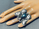 One Of The Most Detailed Ever Native American Navajo Sterling Silver Butterfly Ring-Nativo Arts