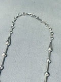 More Detailed Vintage Native American Navajo Turquoise Inlay Sterling Silver Necklace-Nativo Arts