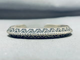 Precision Artist Vintage Native American Navajo Gary Reeves (d) Sterling Silver Bracelet-Nativo Arts