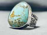Magnificent San Felipe #8 Turquoise Mine Sterling Silver Ring-Nativo Arts