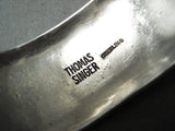 Authentic Thomas Singer Vintage Native American Navajo Sterling Silver Gold Bracelet-Nativo Arts