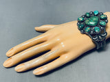 One Of The Best Ever Vintage Native American Navajo Damale Turquoise Sterling Silver Bracelet-Nativo Arts