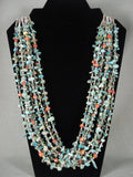 310 Grams Natural Green Turquoise Coral Necklace-Nativo Arts
