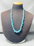 Native American Tremendous Vintage Santo Domingo Kingman Turquoise Necklace-Nativo Arts