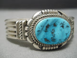 Incredible Vintage Navajo Sturdy Sterling Silver Native American Bracelet-Nativo Arts