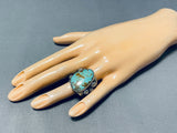 Fabulous San Felipe 8 Turquoise Sterling Silver Ring-Nativo Arts