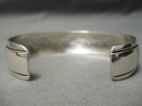 Authentic Vintage Native American Navajo Thomas Singer Sterling Silver Bracelet-Nativo Arts