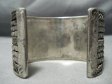 Dynamic Vintage Navajo Sterling Silver Bracelet Native American Old-Nativo Arts