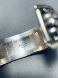 Important Willie Family Vintage Native American Navajo Sterling Silver Bridge Bracelet-Nativo Arts