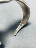 Important Vintage Native American Navajo Steve Begay Sterling Silver Thick Bracelet-Nativo Arts