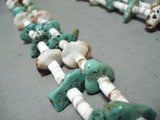 Native American Extraordinary Santo Domingo Turquoise Spiny Shell Jacla Necklace-Nativo Arts
