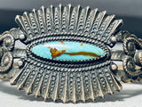 Early 1900's Vintage Navajo Turquoise Sterling Silver Bracelet-Nativo Arts