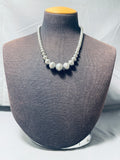 Very Rare Geometric Native American Navajo Sterling Silver Necklace-Nativo Arts