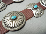 Important Cal Martinez Vintage Native American Navajo Turquoise Sterling Silver Concho Belt-Nativo Arts