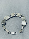 Eye-catching Vintage Native American Navajo Turquoise Sterling Silver Bracelet-Nativo Arts