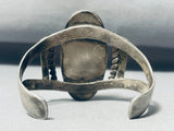 One Of The Best Vintage Native American Navajo #8 Turquoise Sterling Silver Bracelet-Nativo Arts