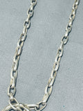 Important Ray Adakai Vintage Native American Navajo Sterling Silver Ring Necklace-Nativo Arts