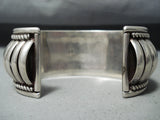 Superb Vintage Native American Navajo Sterling Silver Solid Cuff-Nativo Arts
