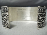 Important Sunny Reeves Native American Navajo Sterling Silver Thunderbird Bracelet-Nativo Arts