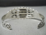 Rare Early Century Vintage Native American Navajo Sterling Silver Dragon's Breath Opal Bracelet-Nativo Arts