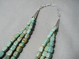 Native American Important Dan Coriz Santo Domingo Royston Turquoise Sterling Silver Necklace-Nativo Arts