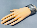 One Of A Kind Vintage Native American Navajo Sterling Silver Bracelet-Nativo Arts