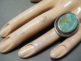 Spectacular Vintage Native American Navajo Royston Turquoise Sterling Silver Ring-Nativo Arts