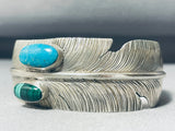 The Most Unique Vintage Native American Navajo Ben Begaye Turquoise Sterling Silver Bracelet-Nativo Arts