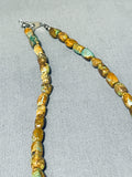 Native American Outstanding Vintage Santo Domingo Royston Turquoise Sterling Silver Necklace-Nativo Arts