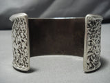 Exceptional Vintage Navajo Sterling Silver Native American Heavy Bracelet-Nativo Arts