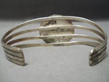 Wonderful Vintage Native American Navajo Blue Turquoise Sterling Silver Bracelet Old-Nativo Arts