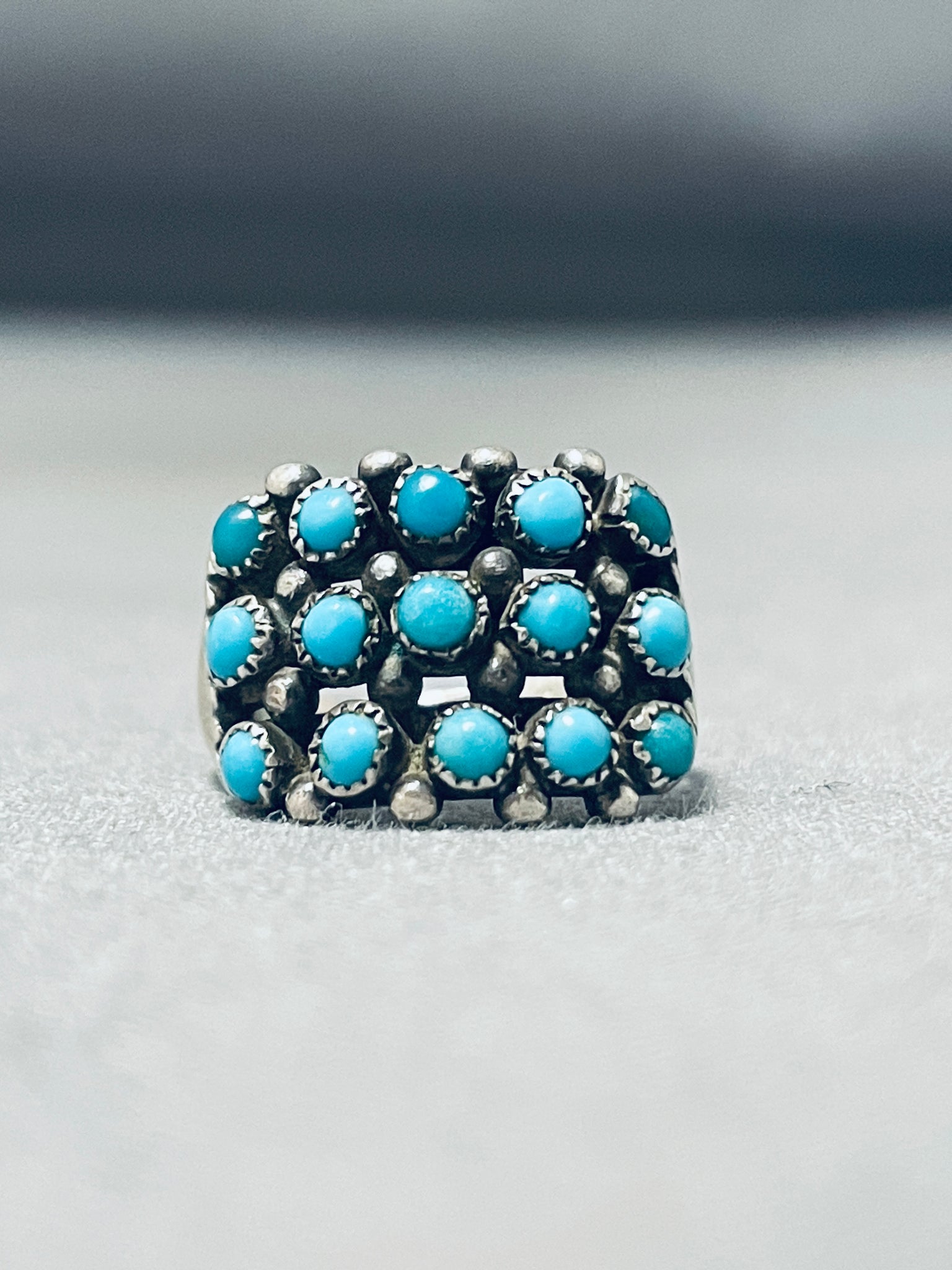 VTG NATIVE AMERICAN TURQUOISE RING. shops #A63