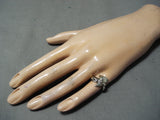 Outstanding Navajo Native American Sterling Silver Axe Ring-Nativo Arts