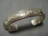 Superior Mike Tahe Vintage Navajo Sterling Silver Native American Bracelet-Nativo Arts